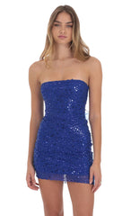 Sequin Strapless Bodycon Dress