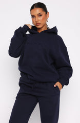 Oversized Hoodie Navy Cozy Comfort