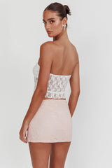 Strapless Lace Top White Romance