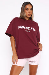 Oversized Tee Red Velvet