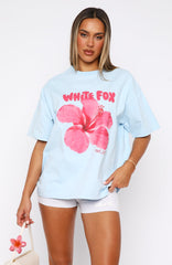 Oversized Tee Baby Blue Romance
