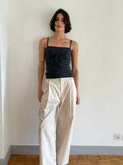 Simple Knit Top Charcoal