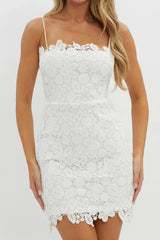 Cami Strap Crochet Lace Dress
