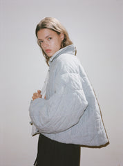 The Collared Quilt Coat Field Check