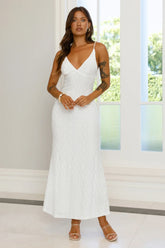 You Got This Maxi Dress Flowy Silhouette Beaded Straps