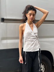 Drawcord Halter Lake Stripe