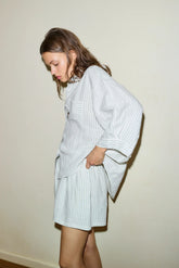 River Stripe Linen Set