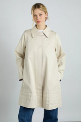Reversible Gingham Trench Coat with Bow