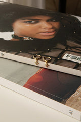 Drop Diamante Hoop Earrings Gold Toned