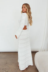 Long Sleeve Cut Out Maxi Dress