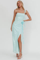 Sequin Cami Maxi Dress Mint