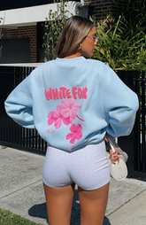 Oversized Sweater In Baby Blue