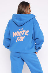Zip Front Hoodie Azure Comfort and Style
