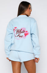 Oversized Sweater Baby Blue Cozy Cute
