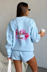 Oversized Sweater Baby Blue Cozy Cute