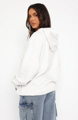 Oversized Hoodie Grey Marle Cozy Autumn Comfort