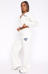 Wide Leg Sweatpants Mineral Grey Comfort Mode Activated