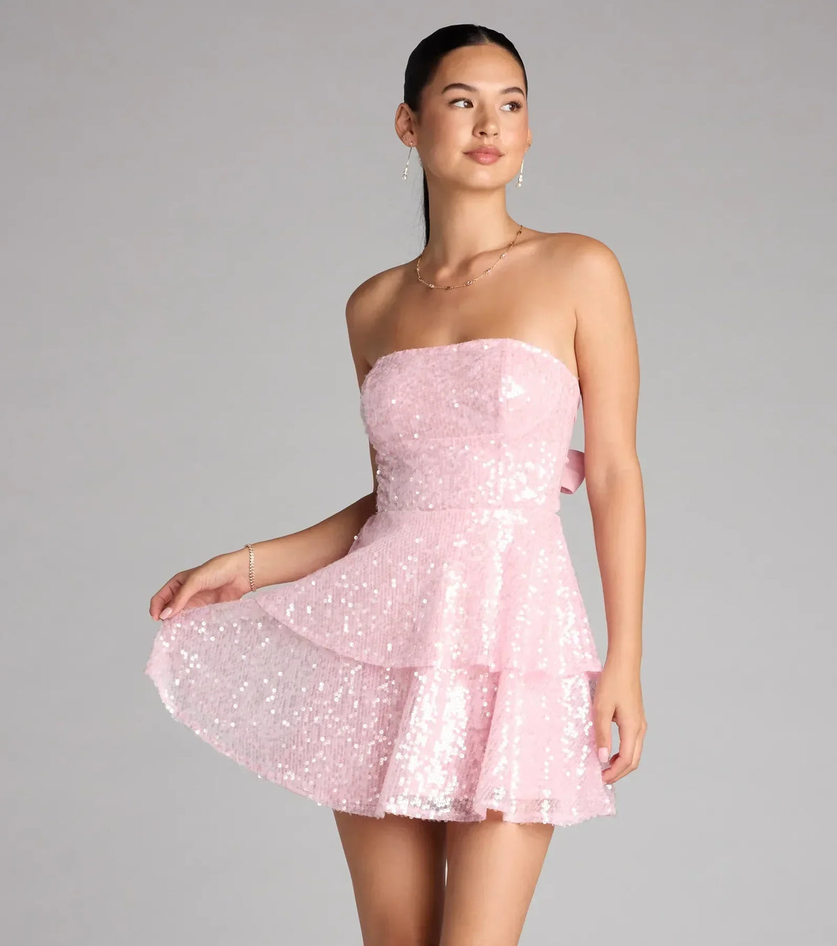 Twirl Queen Sparkle Sequin Skater Dress