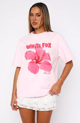 Oversized Tee Baby Pink Romantic Love