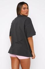 Oversized Tee In The Moment Charcoal