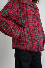 Quilted Jacket Red Check Winter Staple
