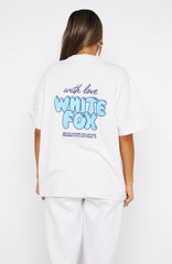 Oversized Love Tee Grey Marle