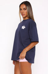 Oversized Tee Navy Love Always