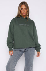 Oversized Hoodie Dark Green Stay Lifted