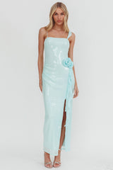 Sequin Cami Maxi Dress Mint
