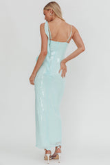 Sequin Cami Maxi Dress Mint