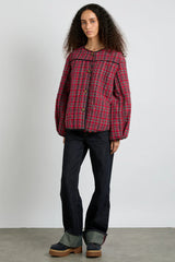 Quilted Jacket Red Check Winter Staple