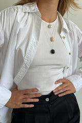 Pink Pearl Necklace Baroque Pearl Layering Piece