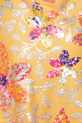 Sequin Mini Dress Orange Sparkle Halterneck