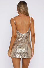 Sizzling Mirage Sequin Mini Dress