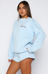 Oversized Sweater Baby Blue Cozy Cute